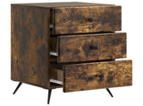 Bedside Cabinet Smoked Oak 43 x 41 x 66.5 cm Engineered Wood 895480