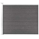 148983 Fence Panel WPC 175x146 cm Grey