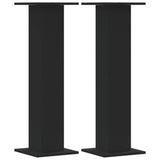 Plant Stands 2 pcs Black 30x30x95 cm Engineered Wood 3307874
