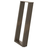 Console Table Legs U-Shaped 2 pcs Natural Steel 28x cm Steel 4012779