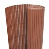 Double-Sided Garden Fence 110x500 cm Brown 317164