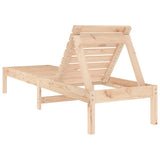 Sun Lounger 199.5x60x74 cm Solid Wood Pine 825065
