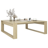 Coffee Table Sonoma Oak 100x100x35 cm Engineered Wood 808633
