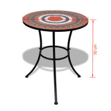 Patio Furniture Terracotta, White Powder-coated iron, ceramic 271773