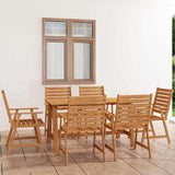 Outdoor Dining Set Solid Acacia wood Medium Seats Many 3057845