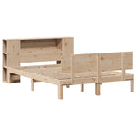 Bookcase Bed without Mattress 140x200cm Solid Wood Pine 3322632