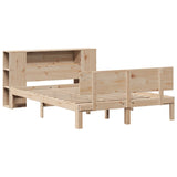Bookcase Bed without Mattress 140x200cm Solid Wood Pine 3322632
