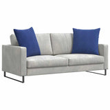 Sofa Pillows 2 pcs Police Blue 80 x 80 cm Corduroy Fabric 42014068