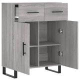 Sideboard Grey Sonoma 69.5x34x90 cm Engineered Wood 828010