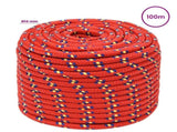 Multipurpose Utility Rope 14 mm 100 m Red PP 1275 kg Max Load 3473096