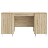 Desk with Shelf Sonoma Oak 142.5 x 50 x 75 cm Engineered Wood 3414587
