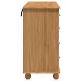 Chest of Drawer ASKIM Brown 91 x 40 x 79 cm Solid Pine Wood 4105421