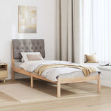 Bed Frame with Upholstered Headboard Brown 80 x 200 cm 878852