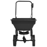 Walk Behind Salt Spreader PVC and Steel 80x46x75 cm 15 L 142965