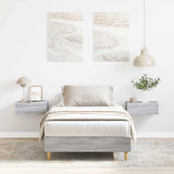 Bed Frame No Mattress Grey Sonoma 75x190 cm Small Single Engineered Wood 861098
