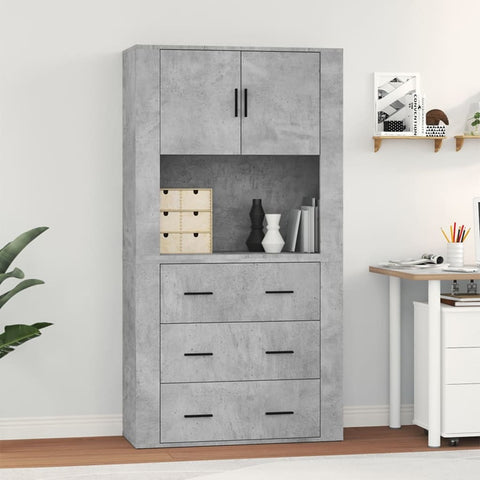 Highboard Concrete Grey Engineered Wood 3185387