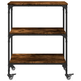 Kitchen Trolley Smoked Oak 60x41x76 cm Engineered Wood 842303