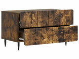 Bedside Cabinet Smoked Oak 62 x 34.5 x 49.5 cm Engineered Wood 894320