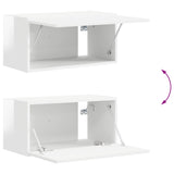 TV Cabinet Set 4 pcs High Gloss White Engineered Wood 3409154