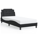 Bed Frame without Mattress "Zadar" Black 90x200 cm Faux Leather 3208156