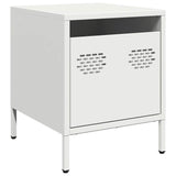 ZNTS Bedside Cabinets 2 pcs White 35x39x43.5 cm Steel 851255