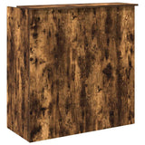 Reception Desk Smoked Oak 100x50x103.5 cm Engineered Wood 3324164