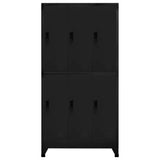 Locker Cabinet Black 90x45x180 cm Steel 339798