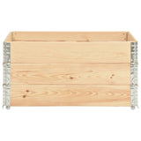 Raised Beds 3 pcs 80x120 cm Solid Pine Wood 3055163