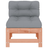 Middle Sofas with Cushions 2 pcs Solid Wood Douglas 825693