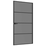 Interior Door 102.5 x 201.5 cm Tempered Glass and Aluminium 42054104
