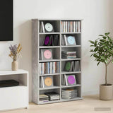 CD Cabinet Concrete Grey 60 x 17 x 92 cm Engineered Wood 8012736