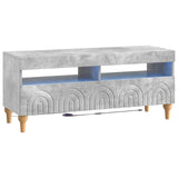 LED TV Cabinet Concrete Grey Engineered Wood 896328