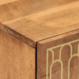 Bedside Cabinets 2 pcs 40x33x46 cm Solid Wood Mango 358283