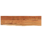 ZNTS Wall Shelf 120x30x3.8 cm Rectangular Solid Wood Acacia Live Edge 370290