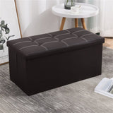 ZNTS Large Seater Folding Storage Ottoman Pouffe Bench Seat Blanket Toy Chest Box UK 13381792