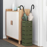 Umbrella Stand with Storage Olive 15.5 x 15.5 x 49 cm Metal 868516
