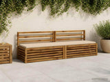 2-Piece Bench Cushions SOEST 2 pcs 100% Polyester Cream 949219