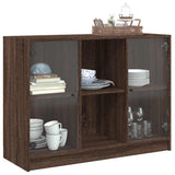 Sideboard Brown Oak 102x37x75.5 cm Engineered Wood 3295877