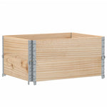 ZNTS Pallet Collars 2 pcs 80x60 cm Solid Wood Pine 4010268