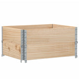 ZNTS Pallet Collars 2 pcs 80x60 cm Solid Wood Pine 4010268