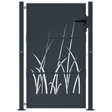Garden Gate Anthracite 100x150 cm Steel Grass Design 153169