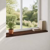 Window Sills 2 pcs Dark Brown 120 x 40 x 2 cm Solid Beech Wood 42048324