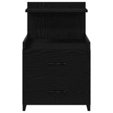 Bedside Cabinet with 2 Drawers Black 40x36.5x62 cm 858634