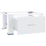 Washing Machine Pedestal with Drawer White 4009868