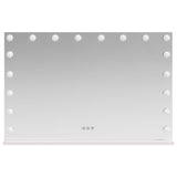 LED Vanity Mirror White 80 x 10 x 52.5 cm Glass and Steel 42020528