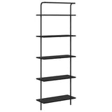 Bookshelf 5-Tier 60 x 24 x 168 cm Engineered wood Black Oak 879965
