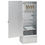 BBQ Oven Smoker with Wood Chips 44.5x29x110 cm Galvanised steel 364745