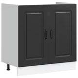 Kitchen Cabinet Kalmar Black 80 x 46 x 81.5 cm Engineered Wood 3315002