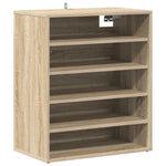 Shoe Cabinet Sonoma Oak 60x35x70 cm Engineered Wood 808939