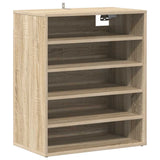 Shoe Cabinet Sonoma Oak 60x35x70 cm Engineered Wood 808939
